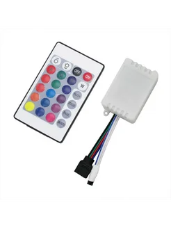 Контроллер LED ленты RGB IR 6A 72W 12V с пультом Белый