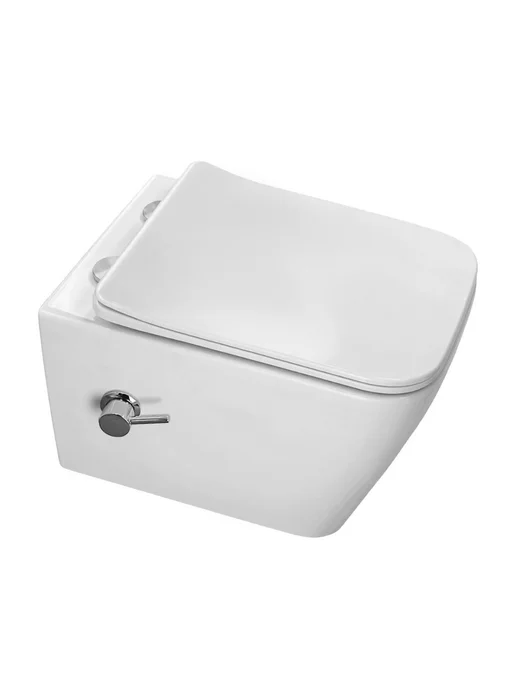 Azario Унитаз с биде подвесной торнадо Dezi White BD AZ-W05-SWBD, белый, фото 5