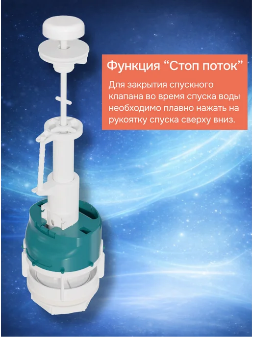 инкоэр Арматура для унитаза СБа-БпрН-Б-В 1-2-1-4, вариант, фото 4