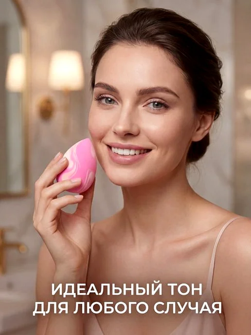 VA&YA Спонж для макияжа, голубой, фото 3