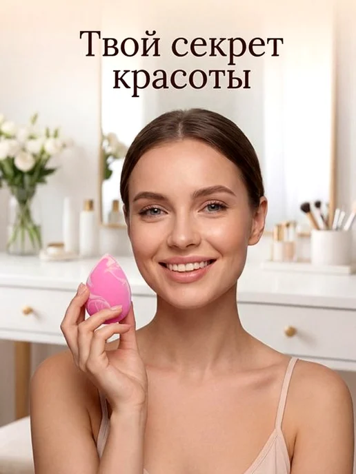 VA&YA Спонж для макияжа, голубой, фото 7