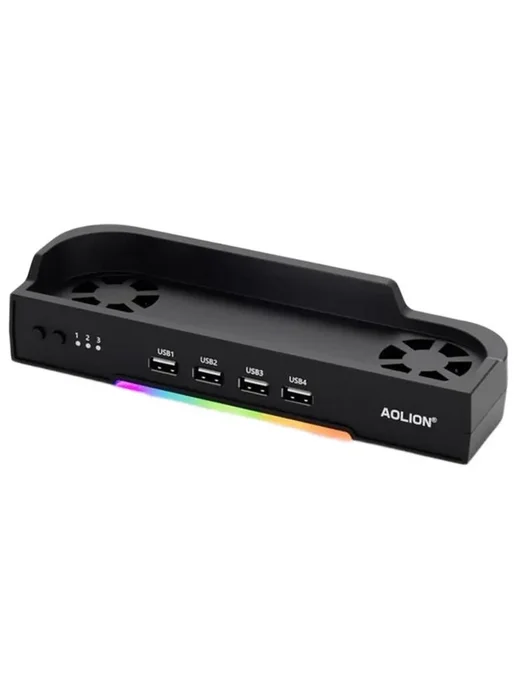 Aolion Док станция кронштейн для Nintendo Switch 2 с охлаждением, черный