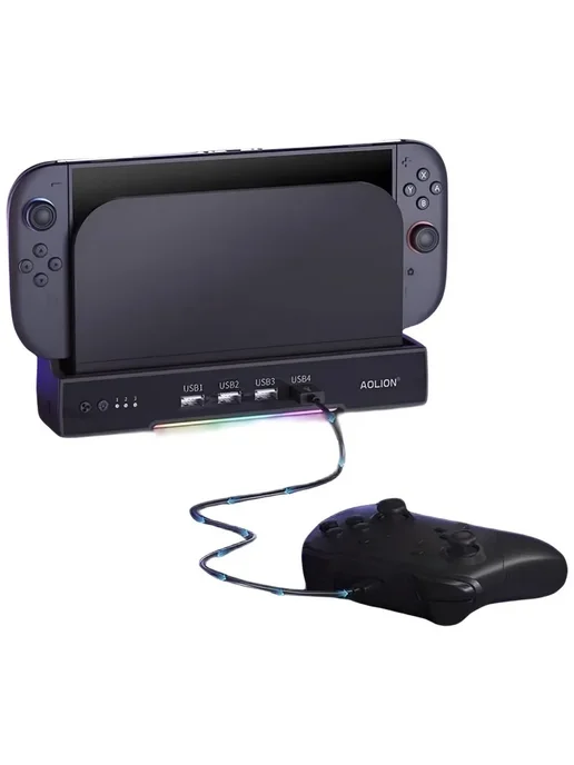 Aolion Док станция кронштейн для Nintendo Switch 2 с охлаждением, черный, фото 2