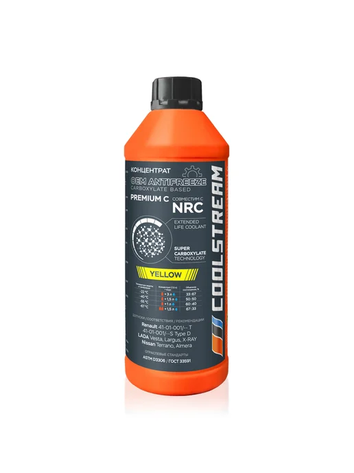 COOLSTREAM PREMIUM NRC Yellow концентрат Антифриз 1.7 кг, 1,7 кг, фото 5