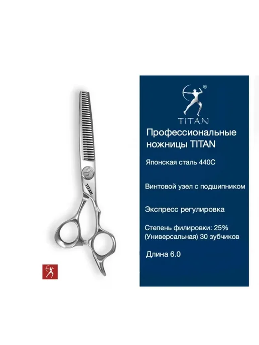 Набор парикмахерских ножниц 6.0 прямые и филировочные 440С, серый, фото 3