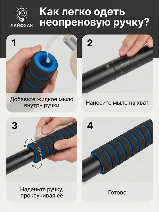 INVENT Турник настенный с 3 хватами, белый, фото 6