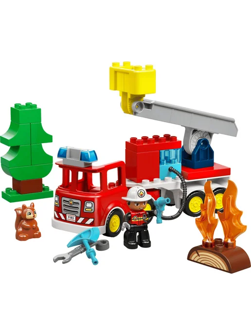 LEGO Конструктор DUPLO 10473 Пожарная машина, красный, фото 4