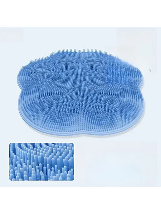 Коврик противоскользящий для ванной 30*30см, розовый K12, 30x30 см, фото 6