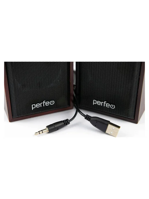 PERFEO Колонки 2.0 CABINET 2х3 Вт (RMS) махагон USB, 2x3, 3 Вт, фото 2