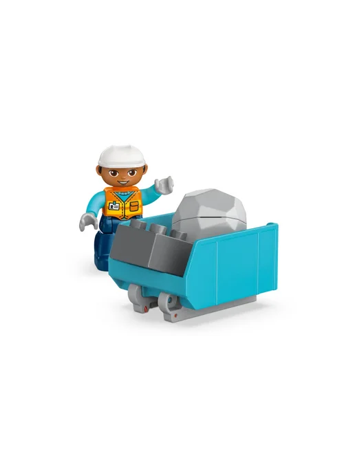 LEGO Конструктор DUPLO 10475 Строительная техника 3в1, желтый, фото 7