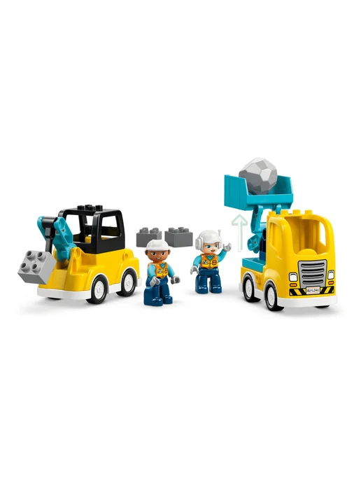 LEGO Конструктор DUPLO 10475 Строительная техника 3в1, желтый, фото 8