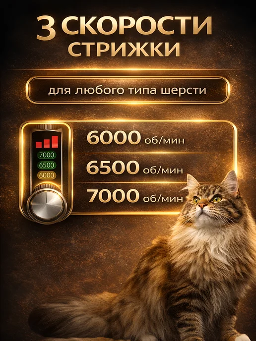 JennyPet Машинка для стрижки собак и кошек мощная, черный, фото 5