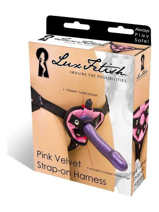 LUX FETISH Черные плюшевые трусики для страпона, ⌀3 см, 4 см, фото 3