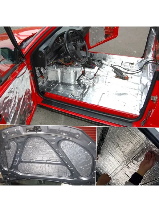 Звукоизоляционный хлопок 100x100cm Автомобильная, вариант, фото 2