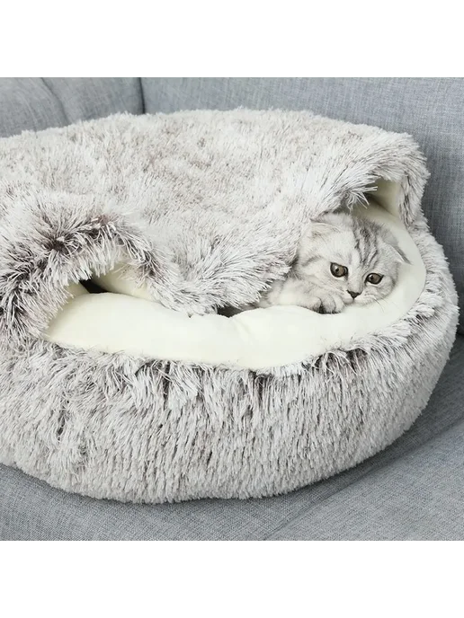Лежанка-домик для кошек и собак 40 см, вариант, фото 2