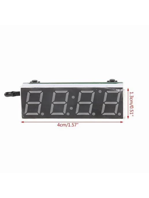 Цифровые авто часы температуры напряжения 3в1 12В Mini Blue, синий, фото 7