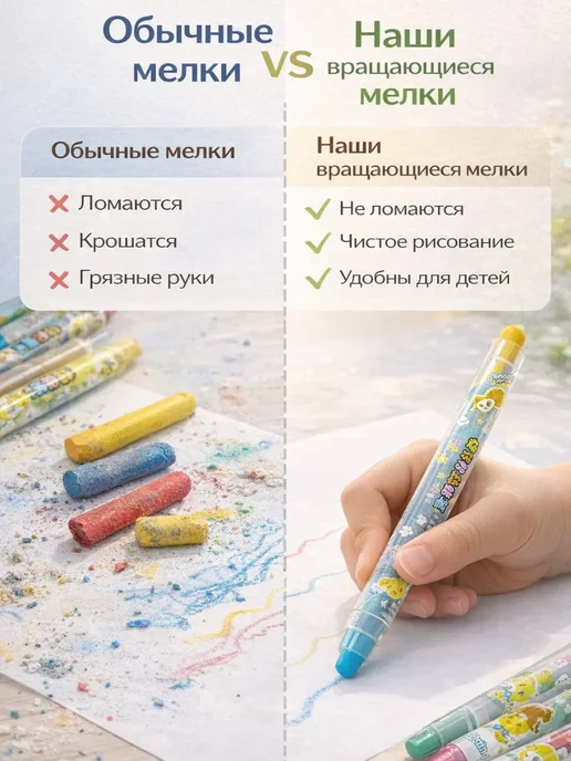 KUDUSAI Восковые мелки для рисования школьникам 12, вариант, фото 2