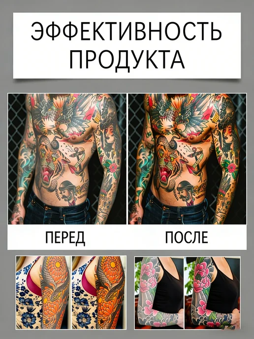 Успокаивающий гель для татуировок, вариант, фото 6