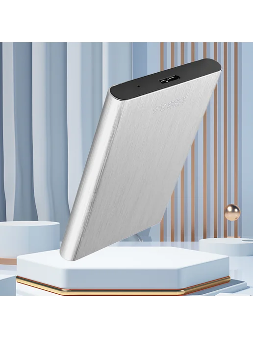 Корпус для HDD 2 5 USB 3 0 1TB серебро, 1 ТБ, фото 2