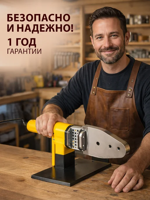 FAVOURITE Паяльник для полипропиленовых труб 1600 Вт 6 насадок в кейсе, 1600 Вт, фото 2
