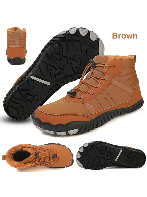 Босоножки Snow Boots для зимы, противоскользящие, для мужчин, коричневый, фото 2