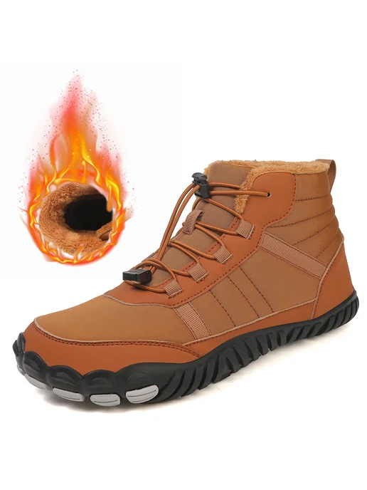 Босоножки Snow Boots для зимы, противоскользящие, для мужчин, коричневый, фото 3