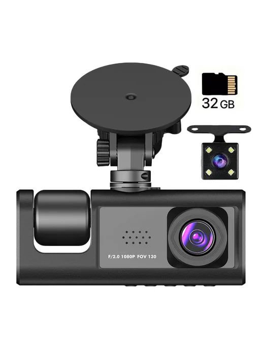 Видеорегистратор 3К + 32Гб для Dash Cam 1080P, 32 ГБ