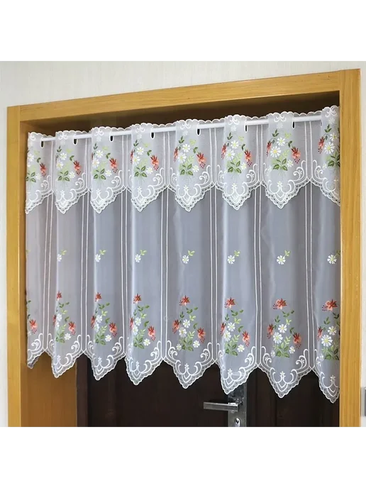 Штора-кафе 45х150см, белая 45x150, white, 45x150, фото 6