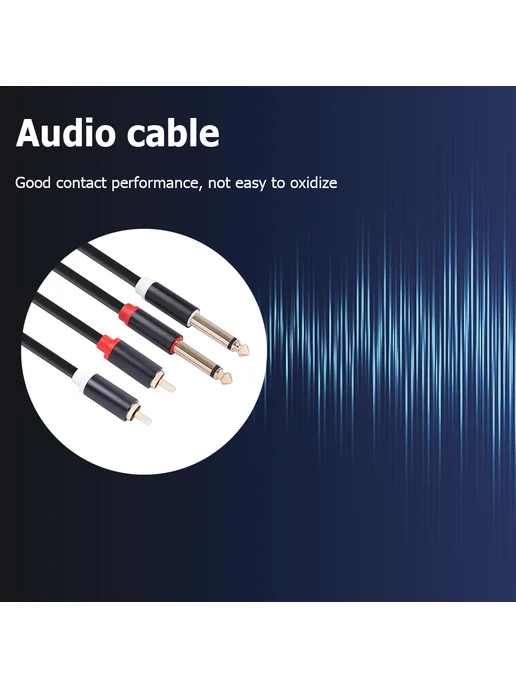 Аудиокабель RCA-M to дюжина 6.35 мм для микшера, вариант, фото 2