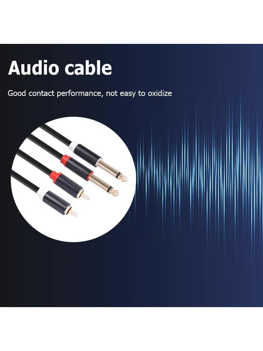 Аудиокабель RCA-M to дюжина 6.35 мм для микшера, вариант, фото 6