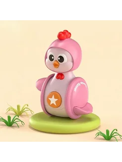 Палевая игрушка-погремушка для раннего развития pink