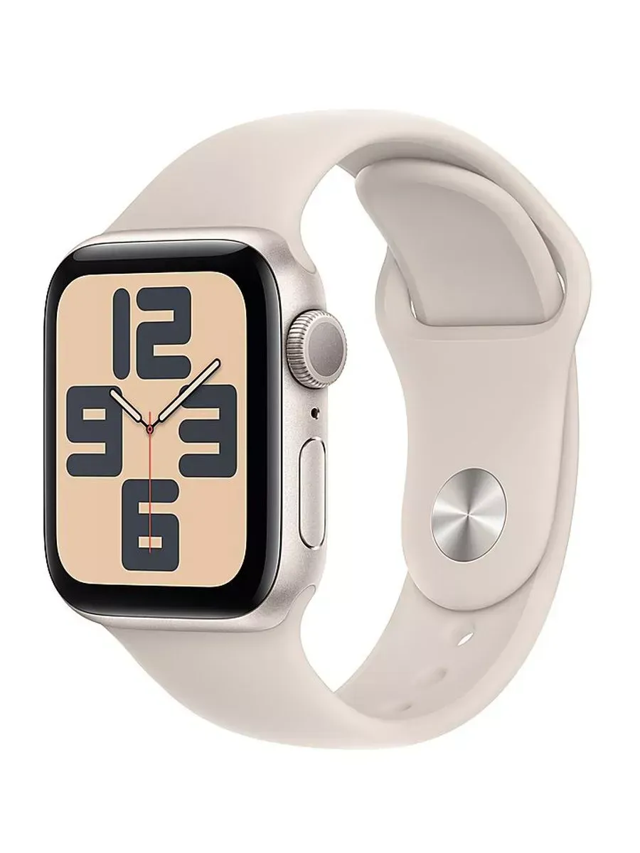 Apple Watch SE 2024 (Gen 2) 44mm Starlight Sport Band S M
