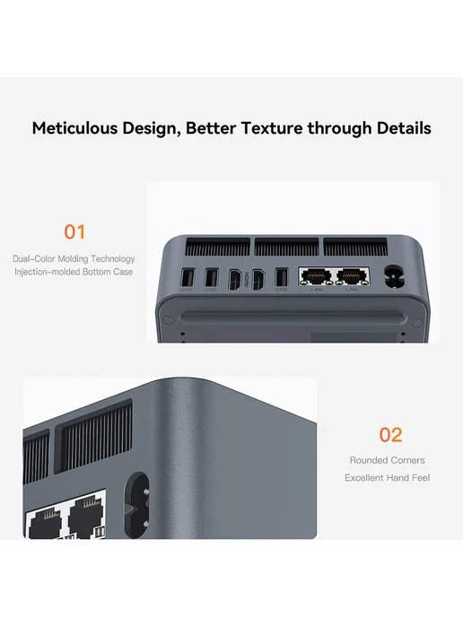 Beelink Мини компьютер EQR5 AMD Ryzen 5 5500U 16ГБ 480ГБ, 16 ГБ, 480 ГБ, фото 8