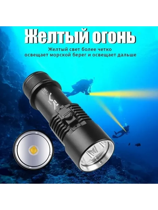 joncely Подводный фонарь Черный темно-серый, черный, фото 6