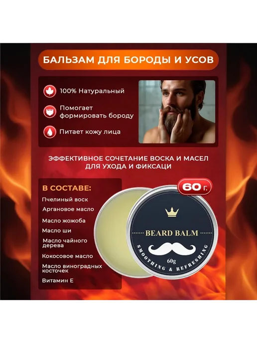 Набор для ухода за бородой 200 мл Мужской Китай, 200 мл, фото 2