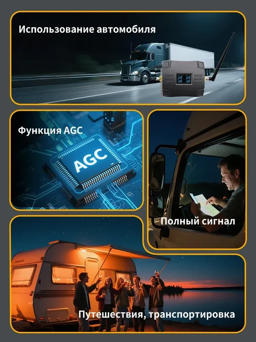 CONFIXPAND Усилитель сигнала связи и интернета Комплект в авто,в машине, серый, фото 2