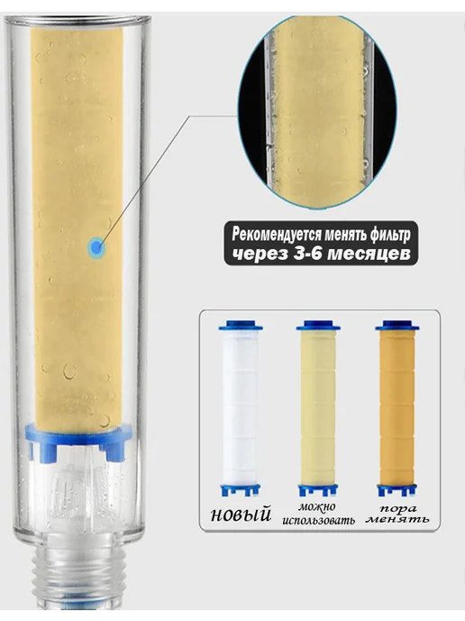 SkiDee Фильтр для лейки душа, турболейки, 5 шт, 80 мм, 5 шт, фото 4