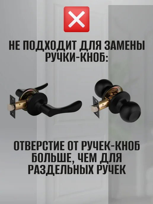 Ручка дверная межкомнатная черный, черный, фото 5