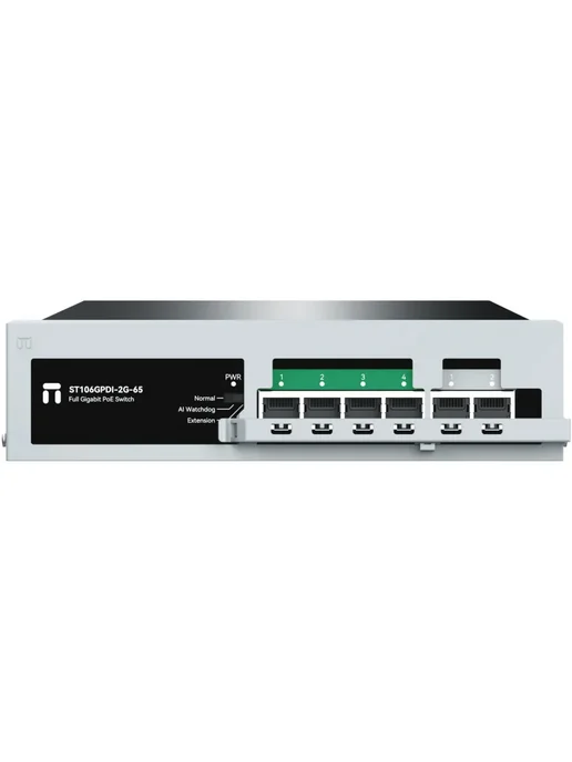 Коммутатор Netis ST106GPDI-2G-65 (L2) 6x1Гбит/с 1xКомбо(1000BASE-T/SFP) 4PoE+ 65W неуправляемый, 6x1, фото 2