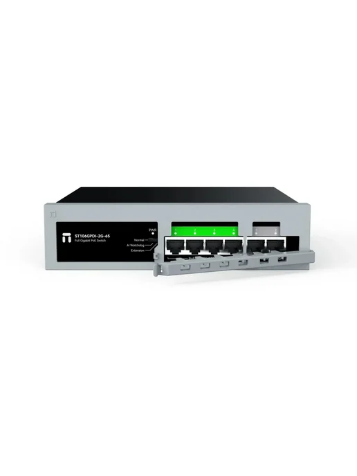 Коммутатор Netis ST106GPDI-2G-65 (L2) 6x1Гбит/с 1xКомбо(1000BASE-T/SFP) 4PoE+ 65W неуправляемый, 6x1, фото 4