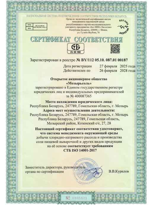 Мозырьсоль Соль для посудомоечных машин 25 кг для очистки воды, 25 кг, фото 3