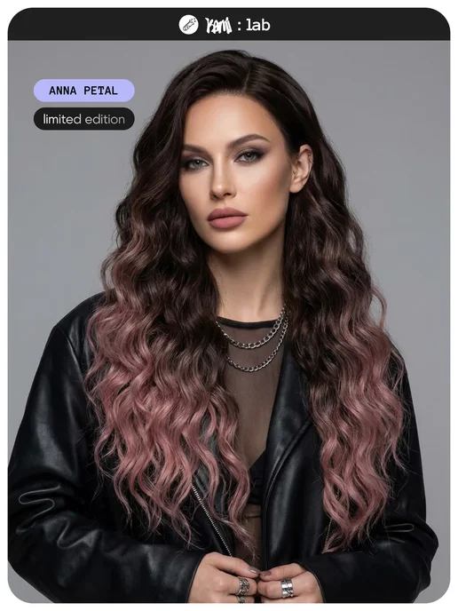 Kami Афрокудри афролоконы кудри Анна 60 см PETAL, розовый, фото 7