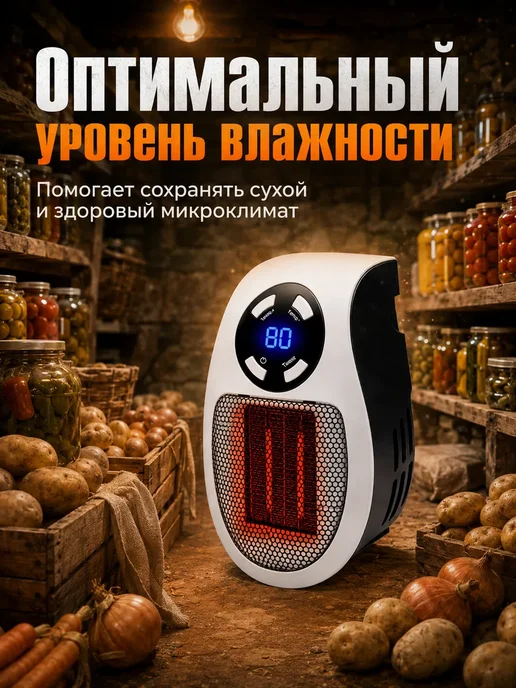 Мощный осушитель воздуха для погреба от влажности и плесени, белый, фото 5