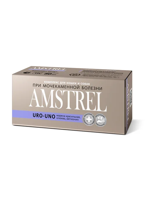 AMSTREL URO-UNO комплекс для профилактики МКБ у кошек и собак - 50мл, 50 мл, фото 3