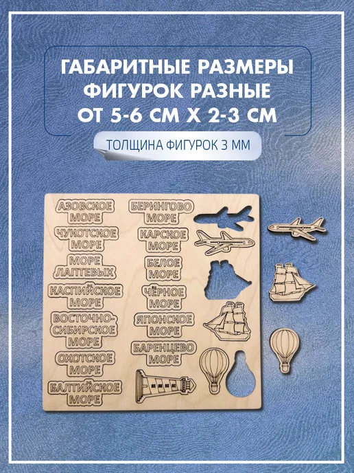Инженериум Доп комплектация настенная к карте России Моря, 13 шт, фото 4