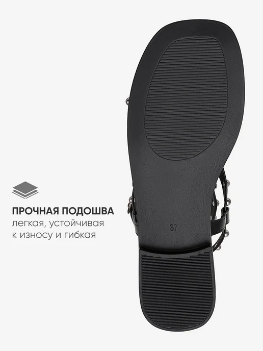 Dino Ricci Select Босоножки летние без каблука с ремешком на щиколотке, черный, фото 5