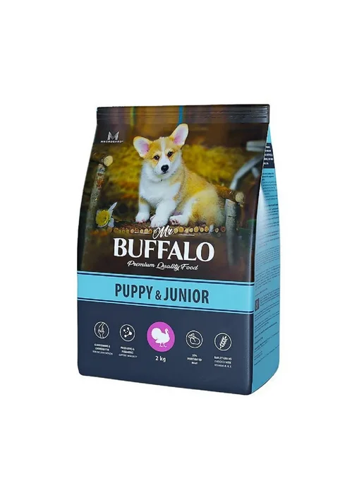 Сухой корм Mr.BUFFALO для собак, щенки, индейка, 2 кг