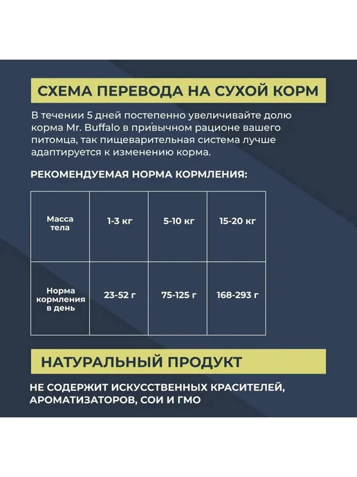 Сухой корм Mr.BUFFALO для собак, взрослые, мелкие, курица, 0,8 кг, фото 6