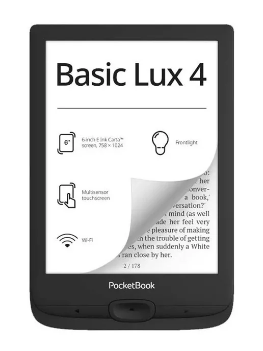 PocketBook Электронная книга 618 Basic Lux, черный