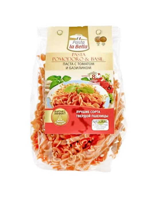 Pasta la Bella Паста с томатом и базиликом, 250г, 250 г
